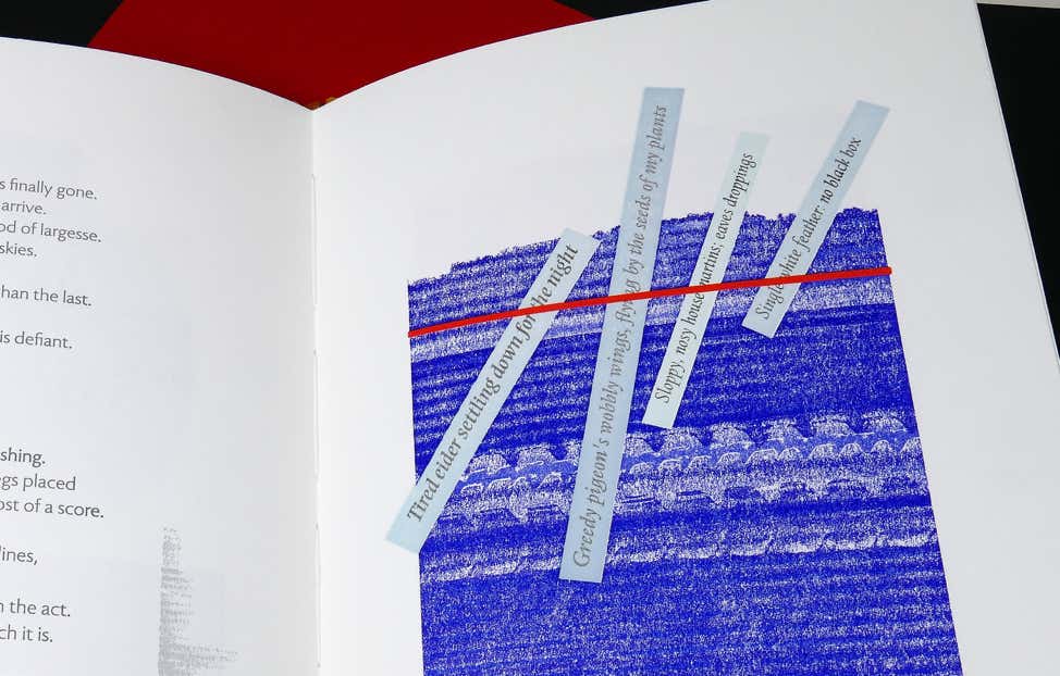 Half open page spread